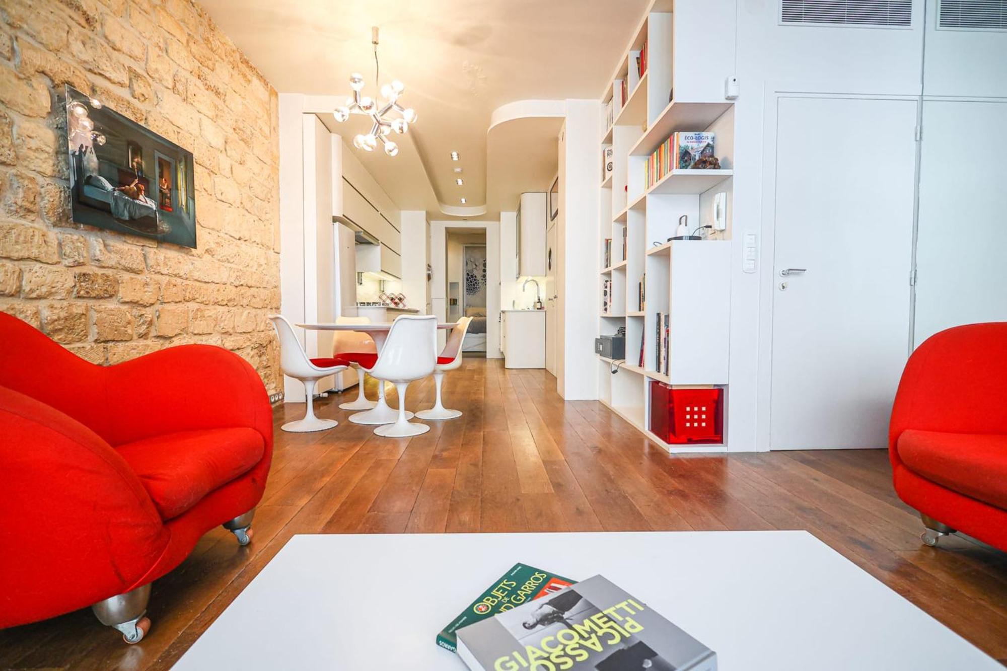 Elegant Appartement Climatise De 65 M2 Avec 2 Ch Paris Dış mekan fotoğraf